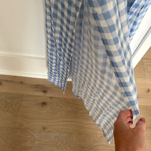 Playa Lucila Blue Gingham Dress Sz M - Picture 8 of 16